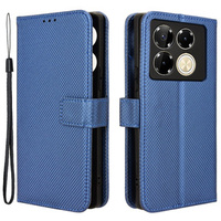 Flip case for Infinix Note 40 Pro, Wallet Smart Magnet, blue