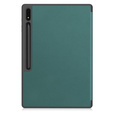 Case for Samsung Galaxy Tab S10 Ultra, Smartcase with stylus space, green