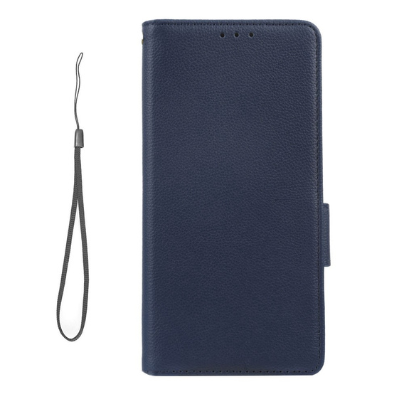 Flip case for Motorola Moto G72, Wallet Thin Magnet, dark blue