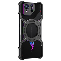 Case for ASUS ROG Phone 8 5G / 8 Pro 5G, Kickstand Bumper, with lens cover, for MagSafe, black / purple