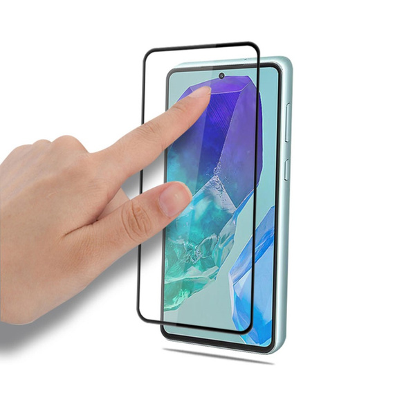 Mocolo Full Glue Tempered Glass for Samsung Galaxy M55 5G, black frame