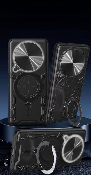 Armor case for Honor Magic 6 Lite 5G, CamShield Slide, black