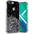 Case for Huawei Y7 2018/Enjoy 8, Glittery, black