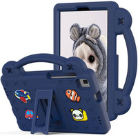 Children's case for Samsung Galaxy Tab A7 Lite 8.7 T220/T225, Cute Patterns, with stand, dark blue