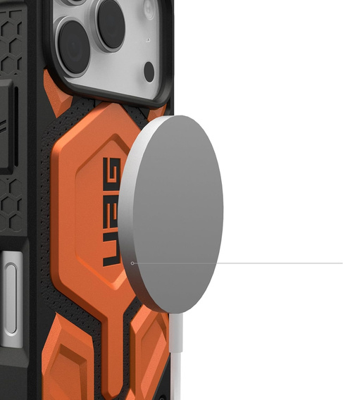 Urban Armor Gear case for iPhone 17 Pro Max, Monarch Pro MagSafe, Orange