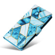 Flip case for Xiaomi Redmi Note 13 Pro 4G / Xiaomi Redmi Note 14S / Xiaomi Poco M6 Pro 4G, Wallet, Marble blue
