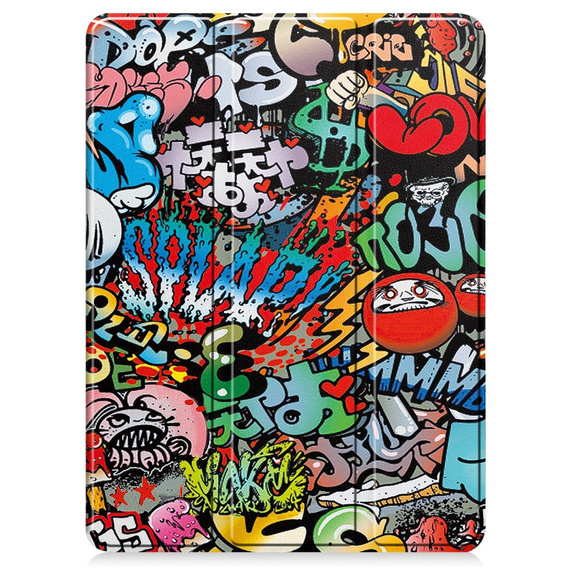 Case for iPad Pro 11 2024, Smartcase, graffiti