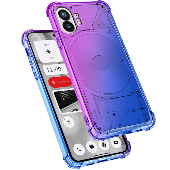 Case for Nothing Phone 2 5G, Gradient Dropproof, Purple / blue