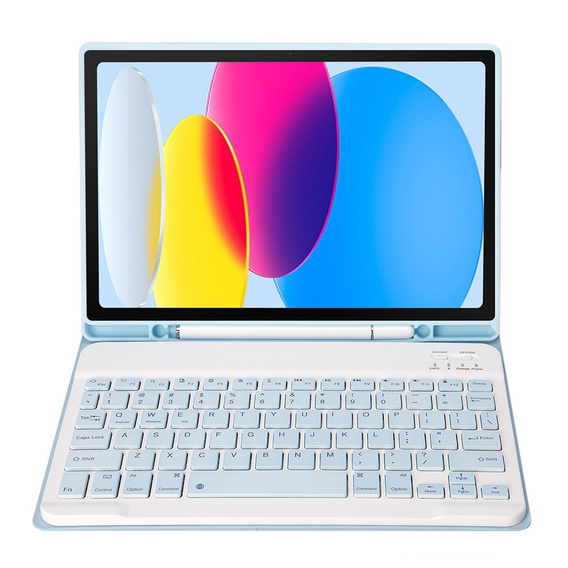 Case + keyboard iPad 10.9 2022 10 Gen, Pen Slot, blue