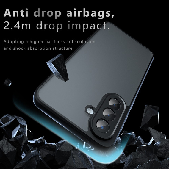 Fusion Hybrid case for Samsung Galaxy A57 5G, black