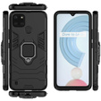 Case for Realme C21Y, Kickstand Ring, black