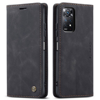 CASEME case for Xiaomi Redmi Note 11 Pro 4G/5G, Leather Wallet Case, black