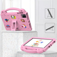 Children's case for T Tablet 5G, Cute Patterns, with stand, pink