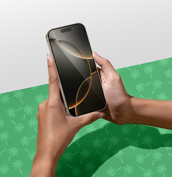 5D Full Glue Smart Palm Tempered Glass for iPhone 16 Pro Max