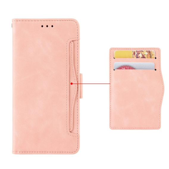 Flip case for Infinix Note 12 5G, Card Slot, pink