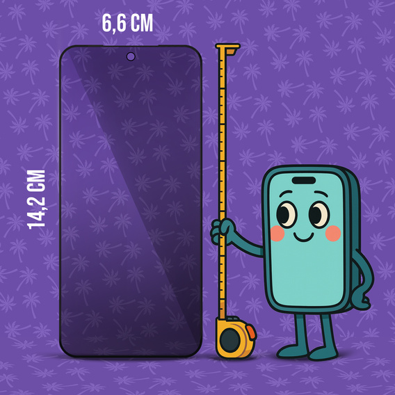 Shy Palm Privacy Tempered Glass for Samsung Galaxy S23