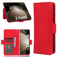 Flip case for Samsung Galaxy Z Fold 5 5G, Card Slot, red