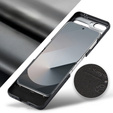 Case for Samsung Galaxy Z Flip7 FE / Z Flip6, CASEME Litchi Leather, black