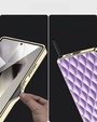 Case for Samsung Galaxy S25 Ultra, Leather Rhombus, purple