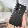 Case for OnePlus Nord 3 5G, Leather Hybrid MagSafe, black