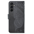 Flip case for Samsung Galaxy S23 FE, Butterfly, black