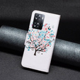 Flip case for OPPO A57 / A57s, Wallet, colorful tree, white