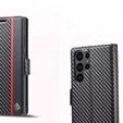 Flip case for Samsung Galaxy S23 Ultra, Carbon LC.IMEEKE, black