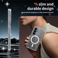 Glitter case, for MagSafe for Samsung Galaxy S26, transparent