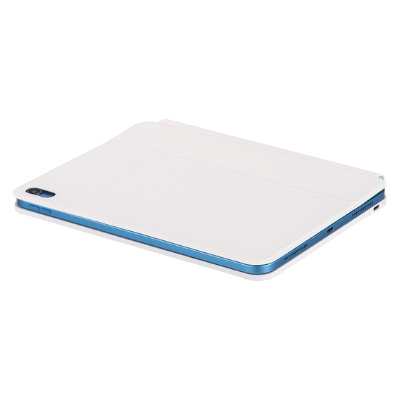 Keyboard Case for iPad 10.9" 2022 (10 gen.), Magnetic Keyboard Touchpad, white