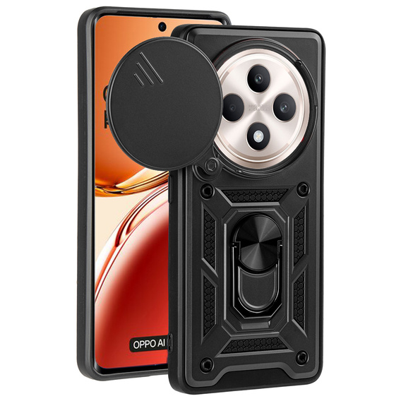 Case for Oppo Reno 12FS / Oppo Reno 12F, CamShield Slide, black