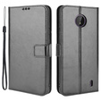 Flip case for Nokia C10 / C20, Crazy Horse Wallet, black