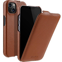 MELKCO flip case for iPhone 13, leather, flip, brown