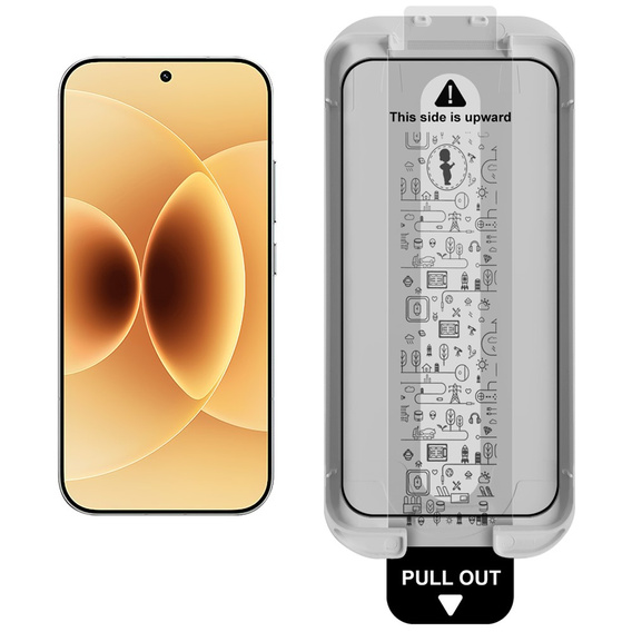 IMAK tempered glass with positioning frame for Xiaomi 17 / 17 Pro, black