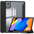 Case for Lenovo Idea Tab 11" 2025 TB336FU TB336ZU, with transparent back and stylus holder, black