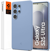 Spigen Case for Samsung Galaxy S25 Ultra, Silicone Fit Mag, blue + Tempered Glass