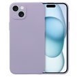 Case for iPhone 15, Silicone Lite, purple