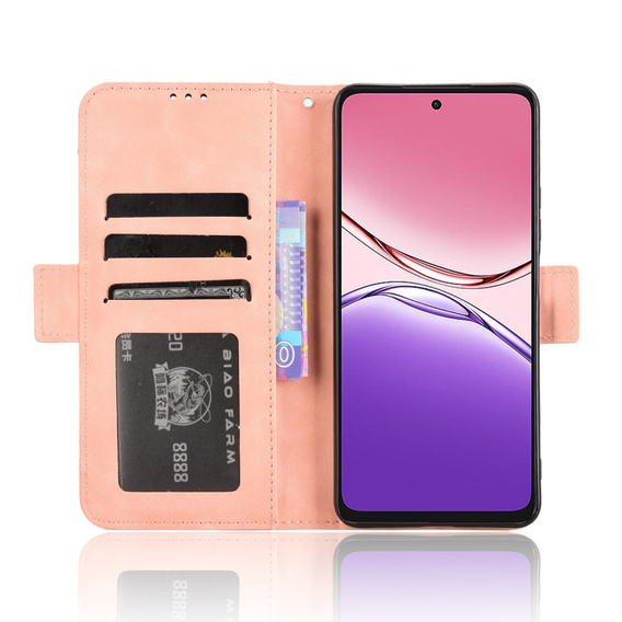 Flip case for Oppo A5 Pro 5G, Card Slot, pink