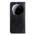 Flip case for Xiaomi 15 Ultra, Split Leather, black