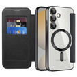 Flip case for Samsung Galaxy S24 FE, RFID Wallet MagSafe CamShield, black