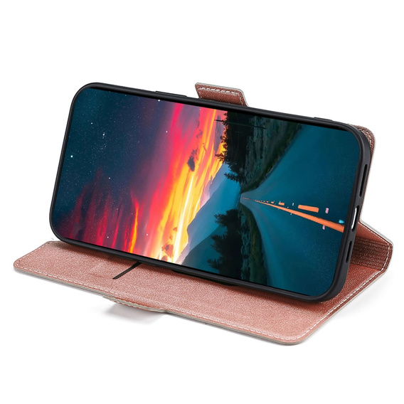 Flip case for Xiaomi 12 Pro, Wallet, pink rose gold