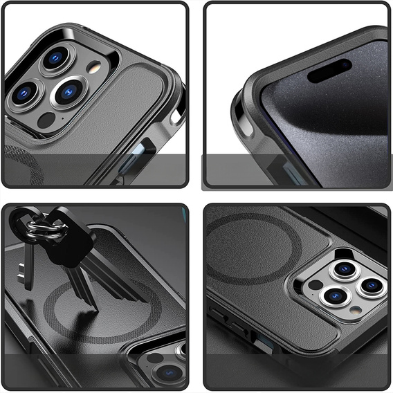 Case for iPhone 15 Pro Max, MagForce MagSafe, black