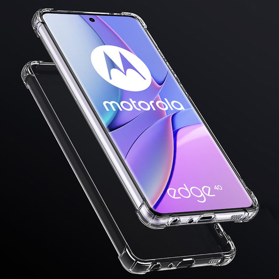 Case for Motorola Edge 40, Dropproof, transparent
