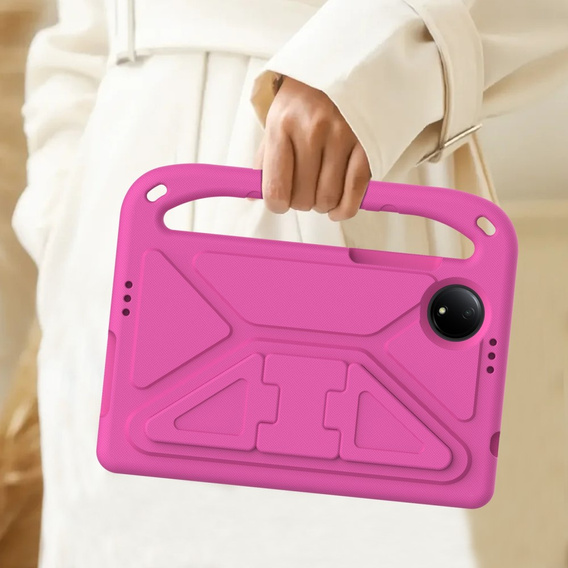 Children's case for Xiaomi Redmi Pad SE 8.7, with handle, pink