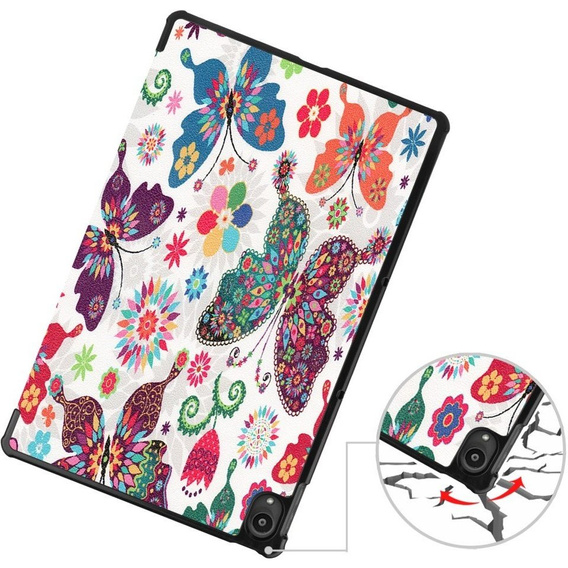 Case for Lenovo Tab P11 TB-J606F, Smartcase, Butterfly