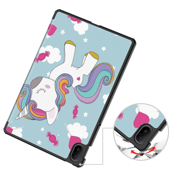Case for Huawei MatePad SE 11 2024, Smartcase, unicorn