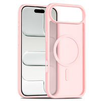Matt Case for iPhone Air, for MagSafe, translucent pink