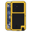 Love Mei Case for Samsung Galaxy S25 Ultra, armored with glass, yellow