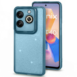 Case for Infinix Hot 40i, Glittery Powder, blue