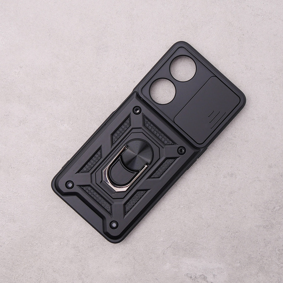 Case for Oppo A98 5G, CamShield Slide, black