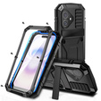 R-JUST case with stand and built-in glass for iPhone 17